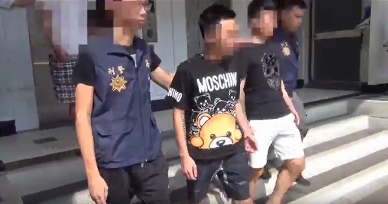 警方逮捕朱姓主嫌等人。（刑事局提供）