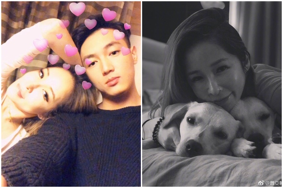 蕭亞軒出道後情史可說是相當坎坷，母親過世後這幾年，身體也頻出狀況。她選在40歲生日當天公開自己新戀情。（翻攝自蕭亞軒微博）