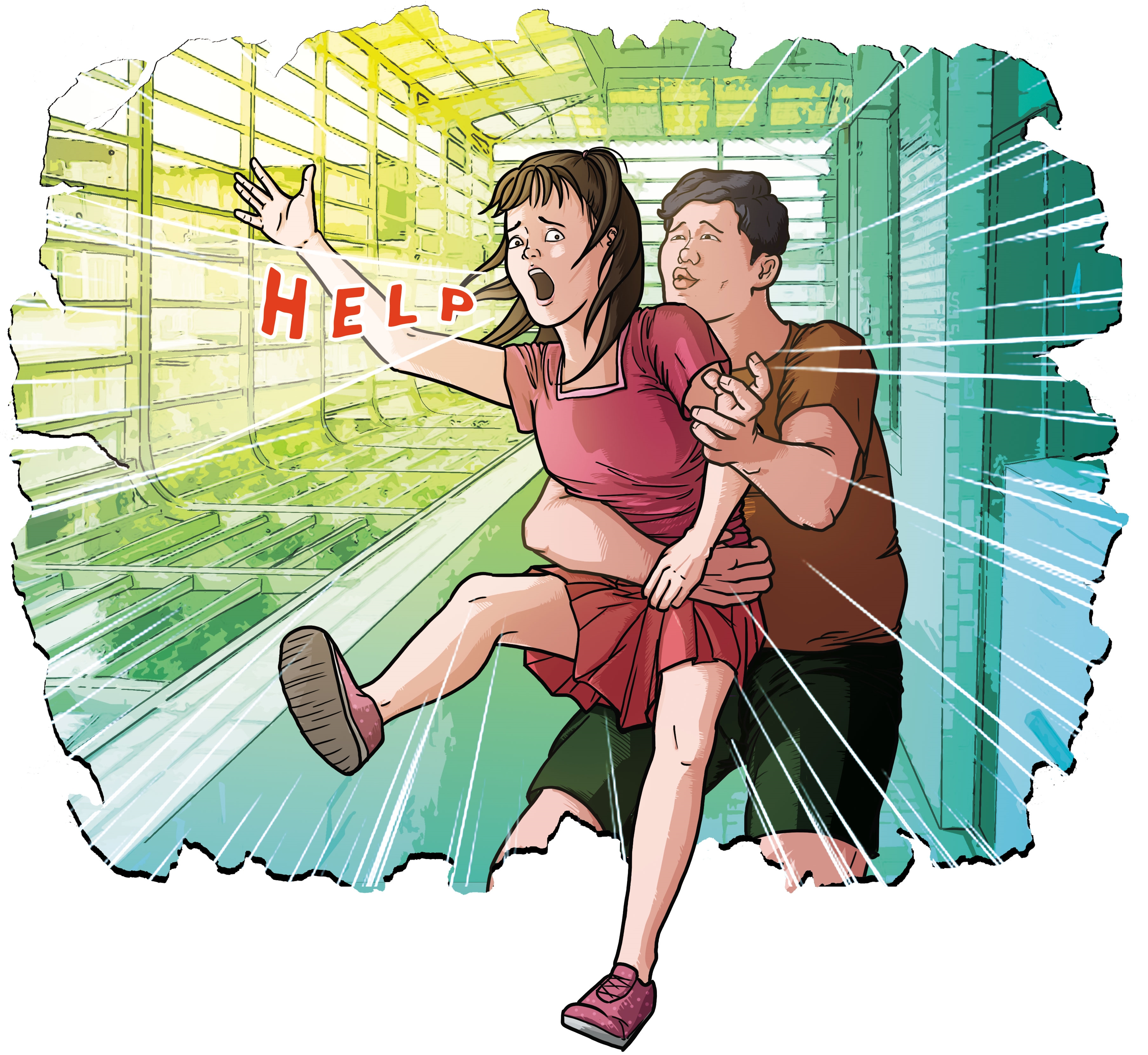 許小妹遭鍾世龍強拖進屋時曾高聲呼救，鄰居聽到也看到了，卻沒有人報案。