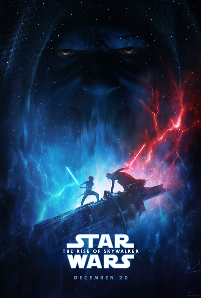 《STAR WARS : 天行者的崛起》海報確認了最原始反派西斯大帝白卜庭的回歸。（迪士尼提供）