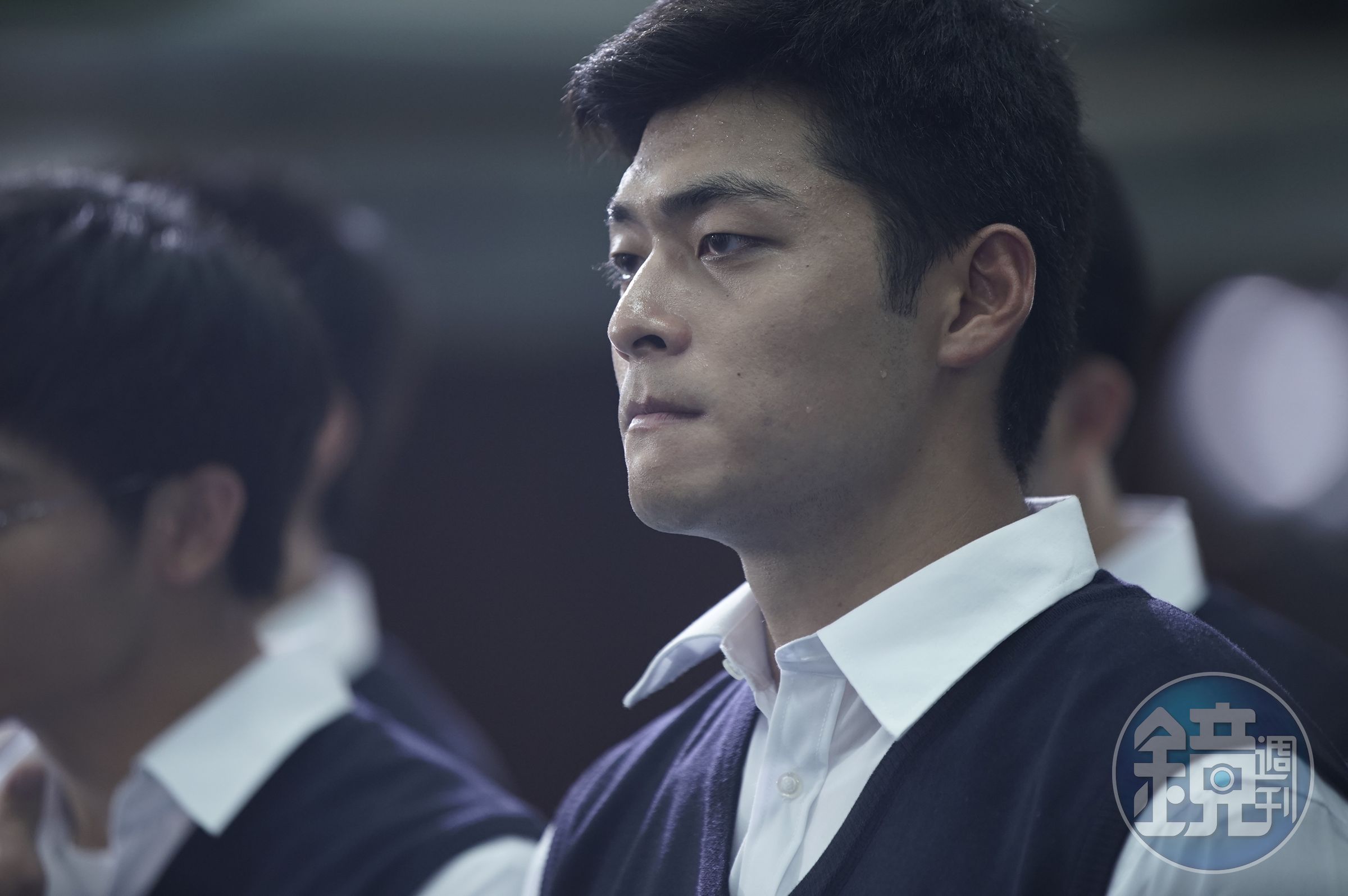莊又齊在片中扮演光誠校隊的隊長，還有背部全裸鏡頭露出好身材，讓觀眾看完忍不住打聽他是誰。（華納兄弟提供）