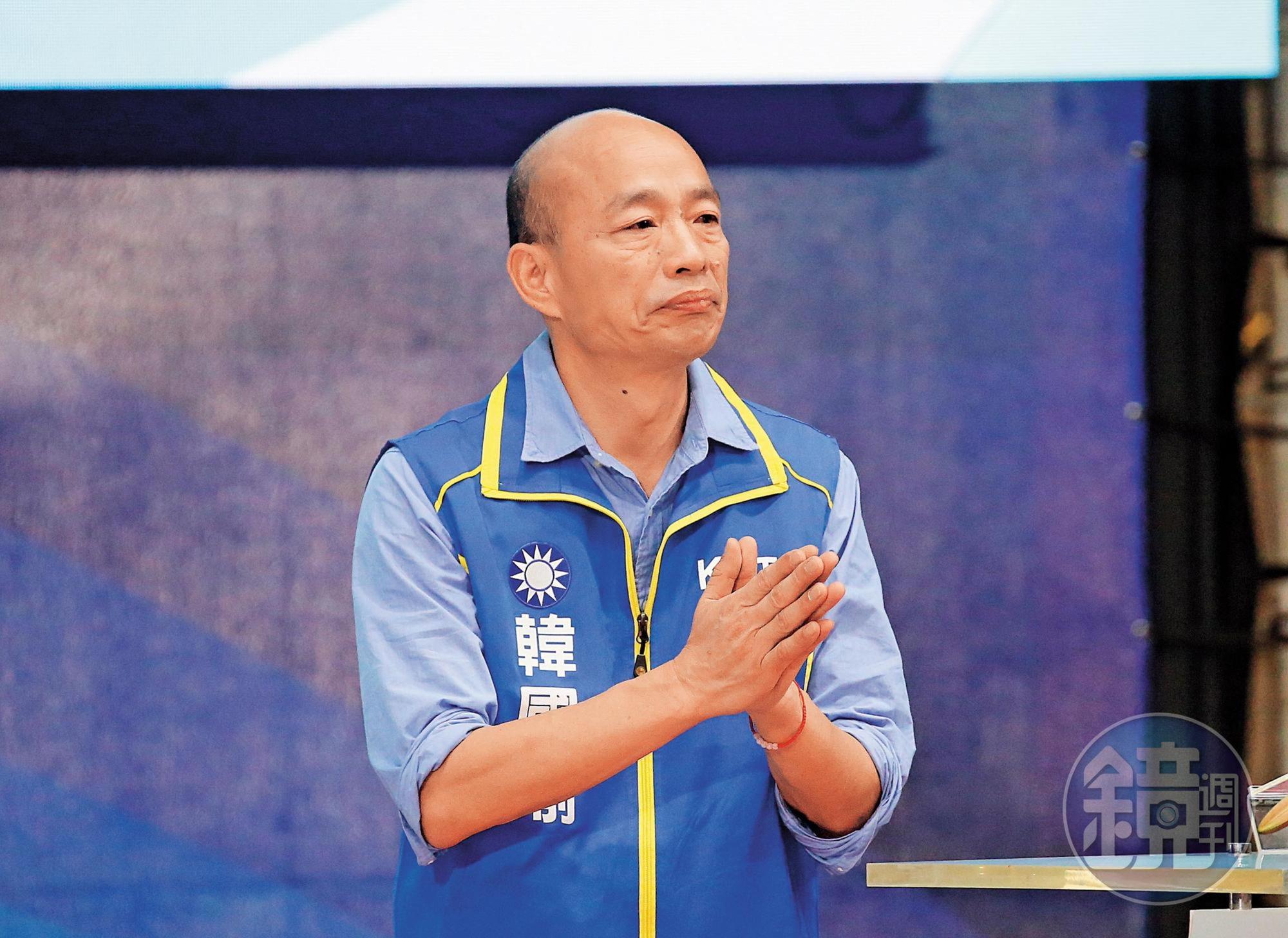 面對黨內同志及昔日老長官結盟攪局,韓國瑜(圖)整合總統之路出現變數。