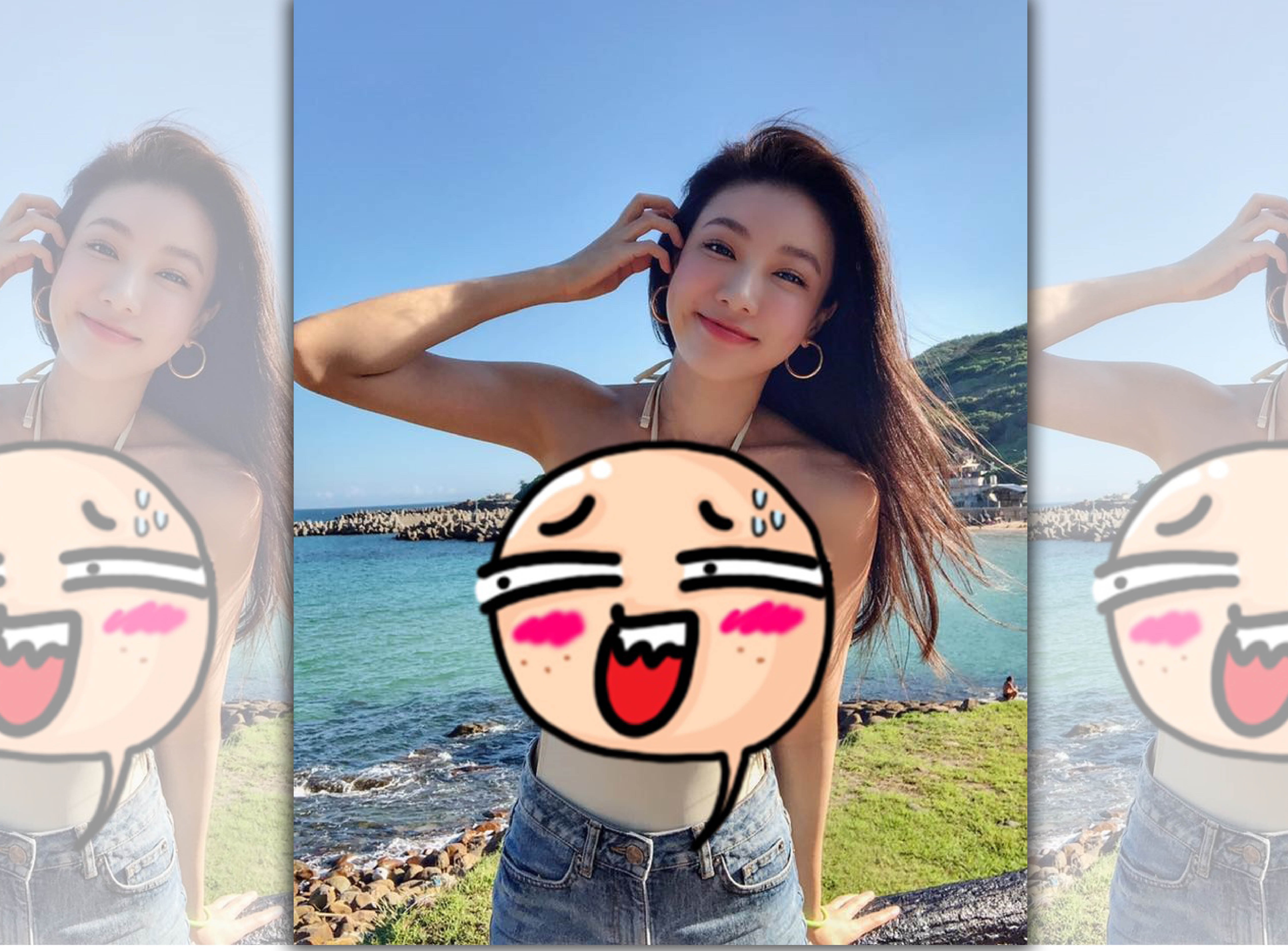 外型甜美的邵岱兒，經常在臉書分享火辣美照。（翻攝自邵岱兒臉書）