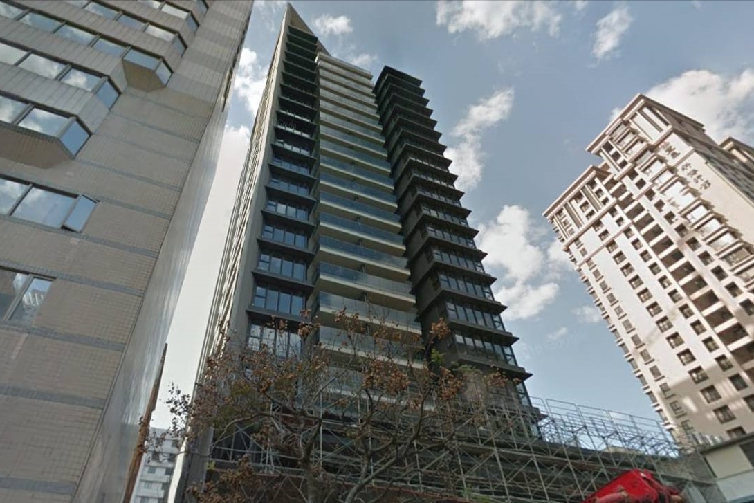 台中母子墜樓現場。（翻攝自Google Map）