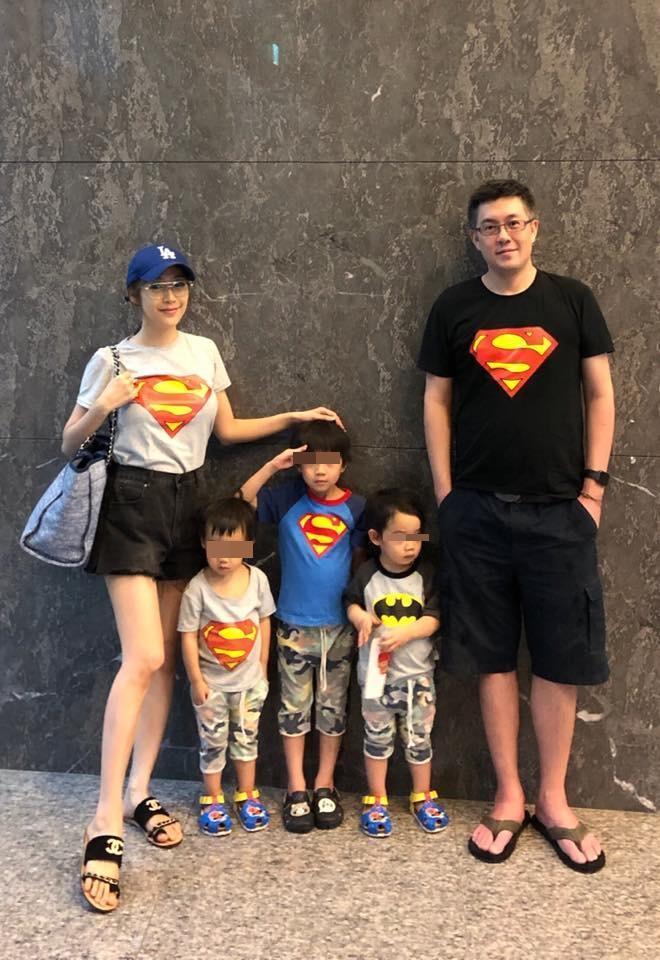依依與老公Stanley結婚6年,育有3子。(翻攝自依依臉書)