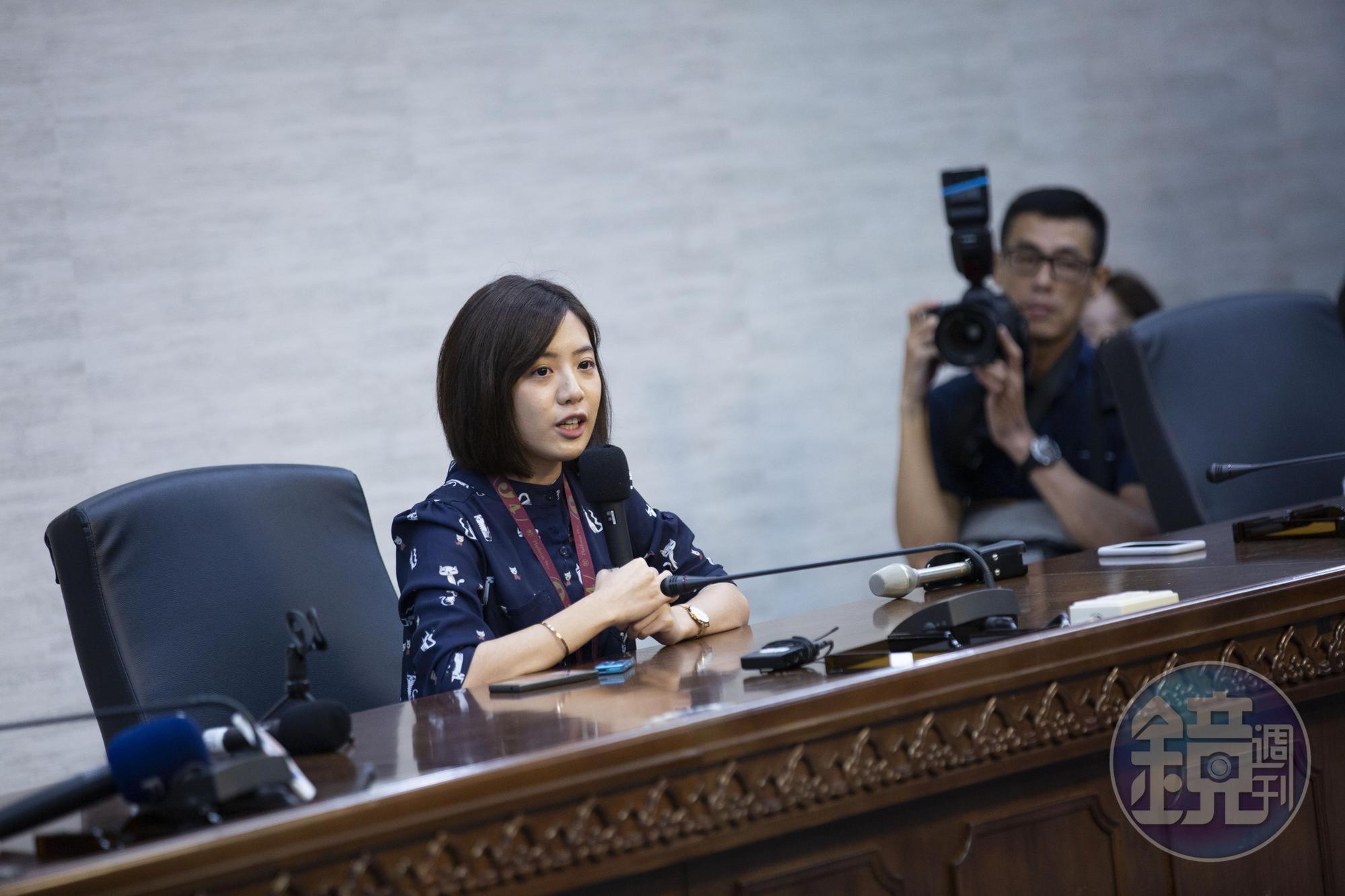 台北市副發言人「學姐」黃瀞瑩將代表台灣民眾黨投入士林北投選戰。