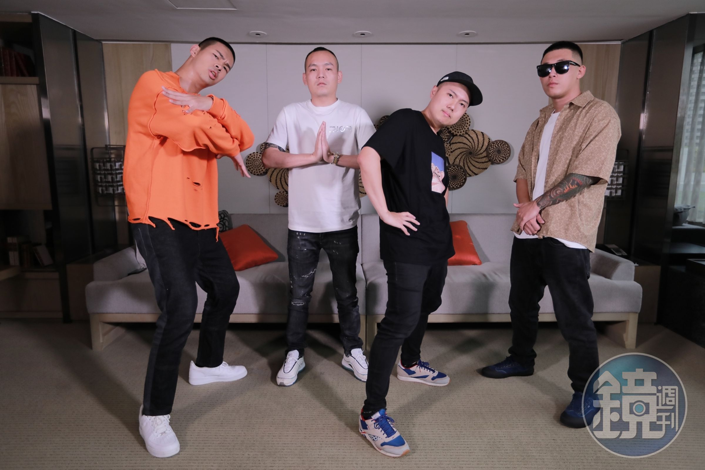 玖壹壹現場教陳大天跳「蹦蹦舞」，過程既有趣又好笑。（MyMusic提供）