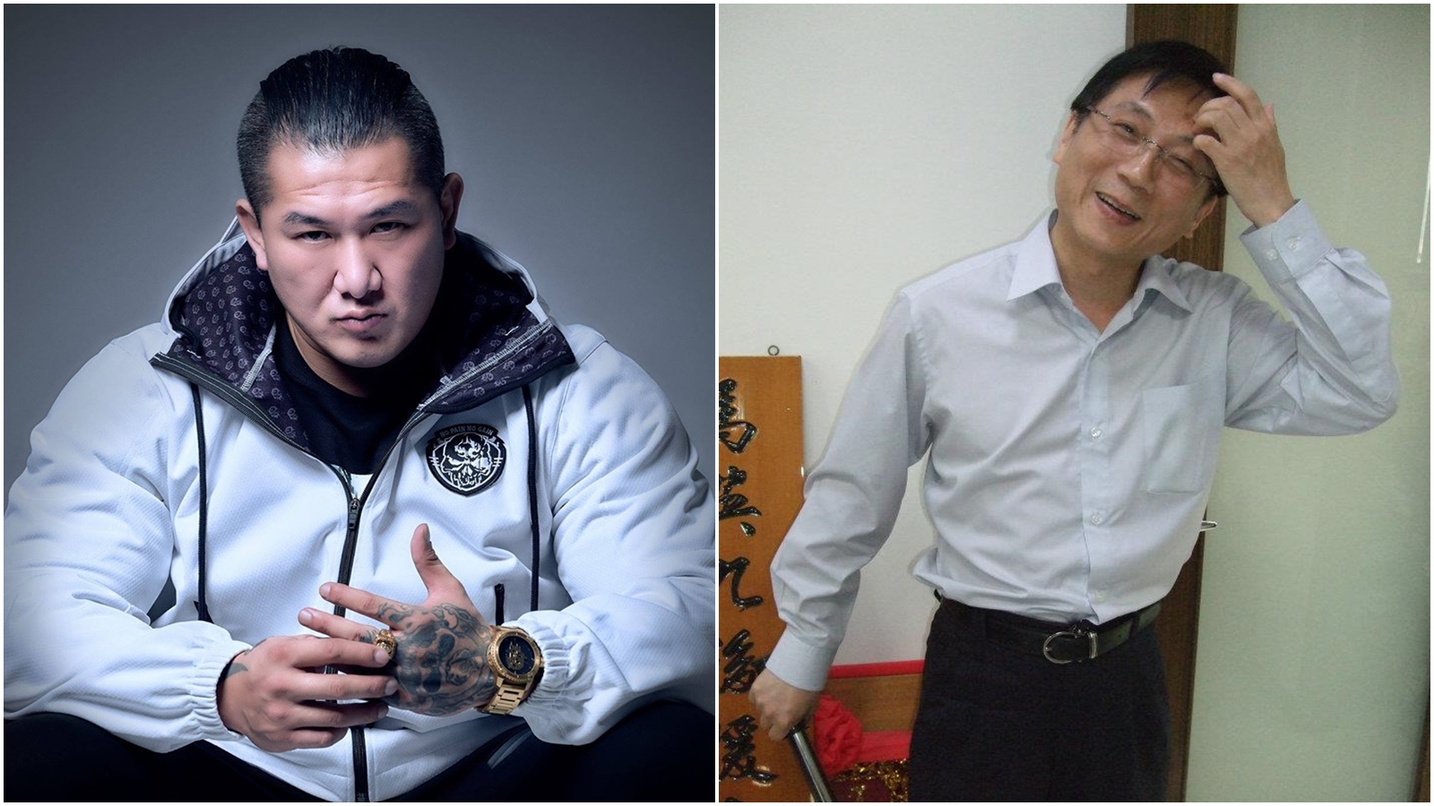 館長和桃園市議員詹江村兩人隔空交火多日，詹江村粉專被下架。（翻攝飆捍、詹江村臉書）