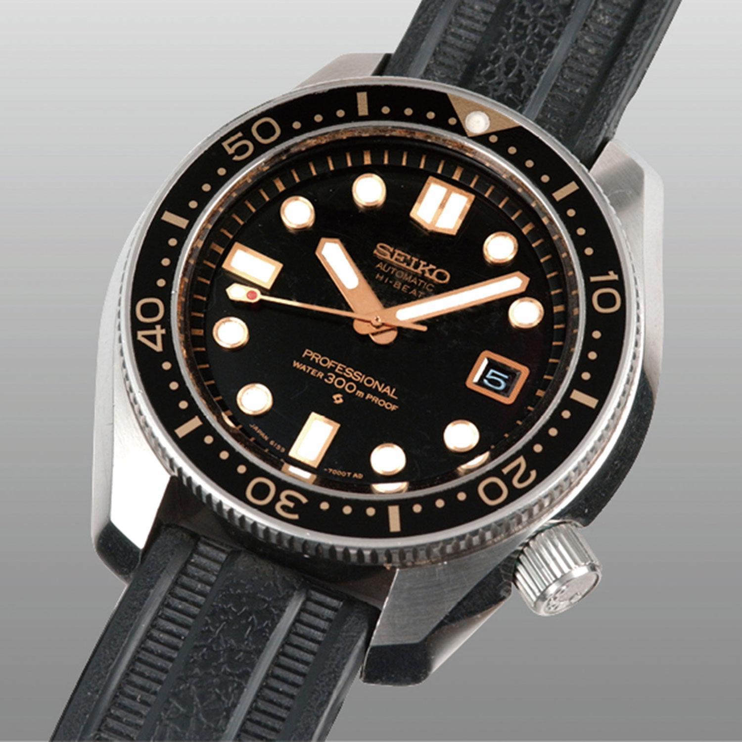 SEIKO在1965年推出品牌的第一款專業潛水錶150M Diver,到了1968年的300M Diver高振頻版時差不多就已經完成他們在民用潛水領域的技術了,之後發展的鮪魚罐則是特別針對專業人士打造的。