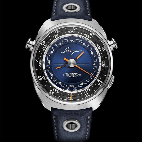 Singer Track1 London Edition，五級鈦金屬、錶徑43mm、AgenGraphe自動上鍊機芯、時分指示、計時碼錶功能、限量50只。CHF 45,000 （約NT$ 1,435,000）