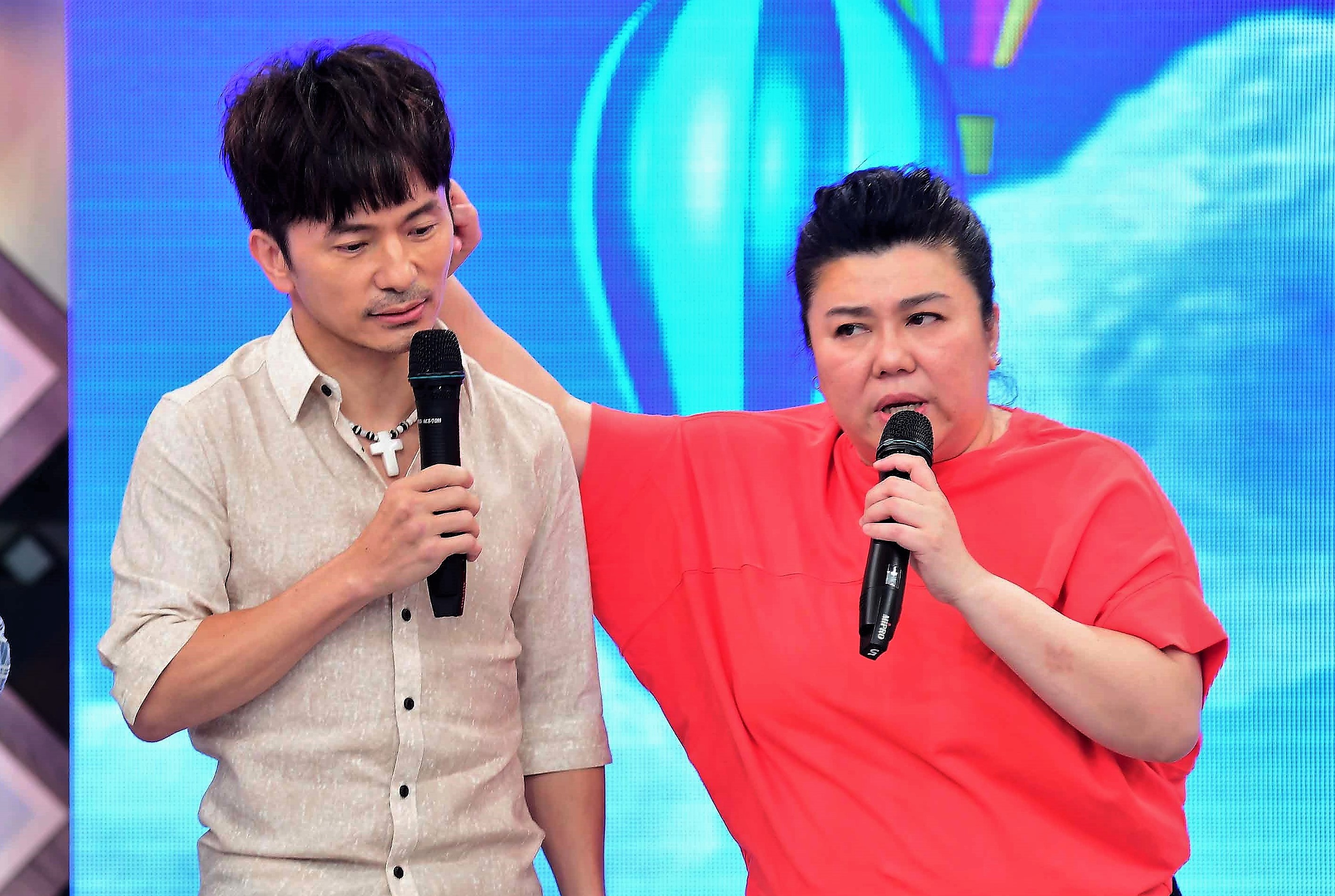 唐從聖透露失智的父親相當欣賞林美秀，還曾表示要向她求婚，險成「二媽」。（華視提供）