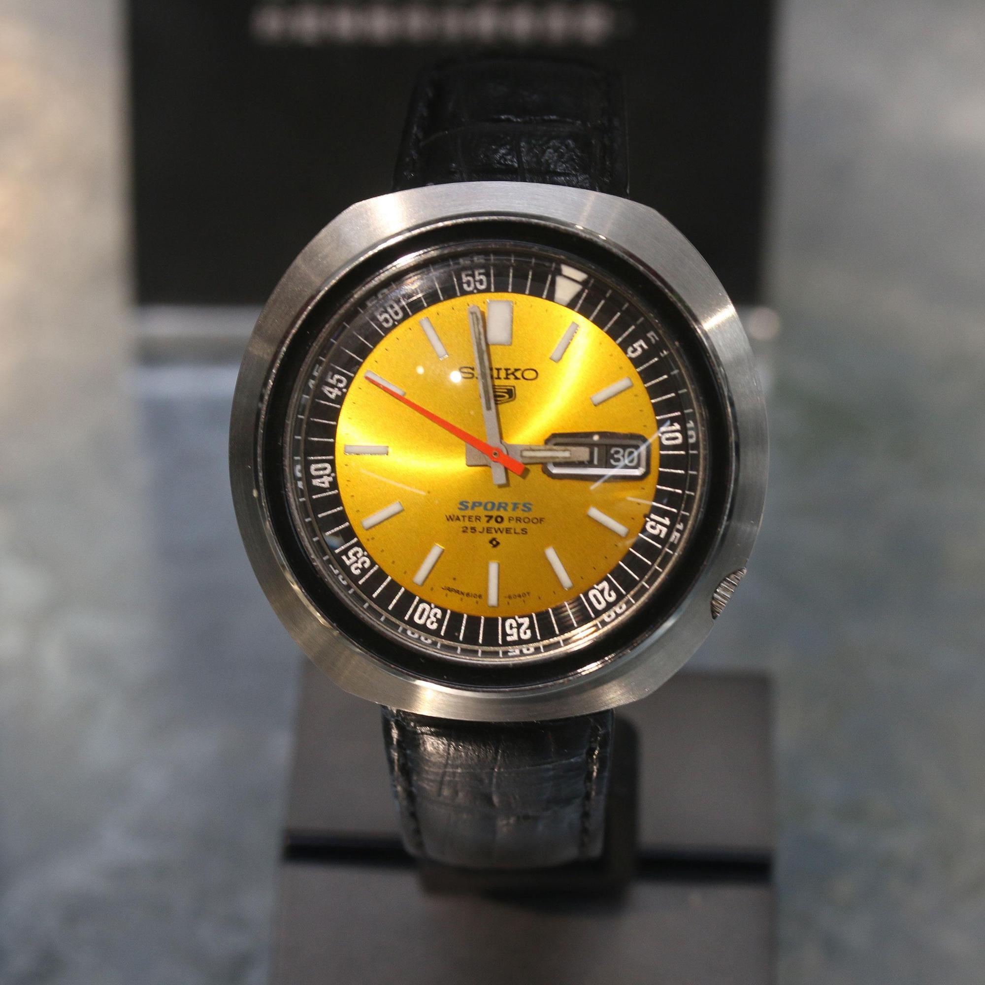 1968年推出的SEIKO 5 Sports，比較接近我們現在看到的SEIKO 5。