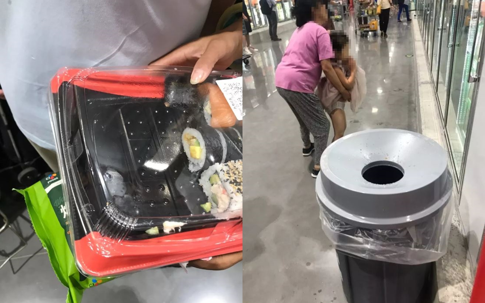 美式賣場Costco進軍中國出亂象，民眾被爆偷吃食材還亂便溺。（翻攝自董小姐康樂微博）