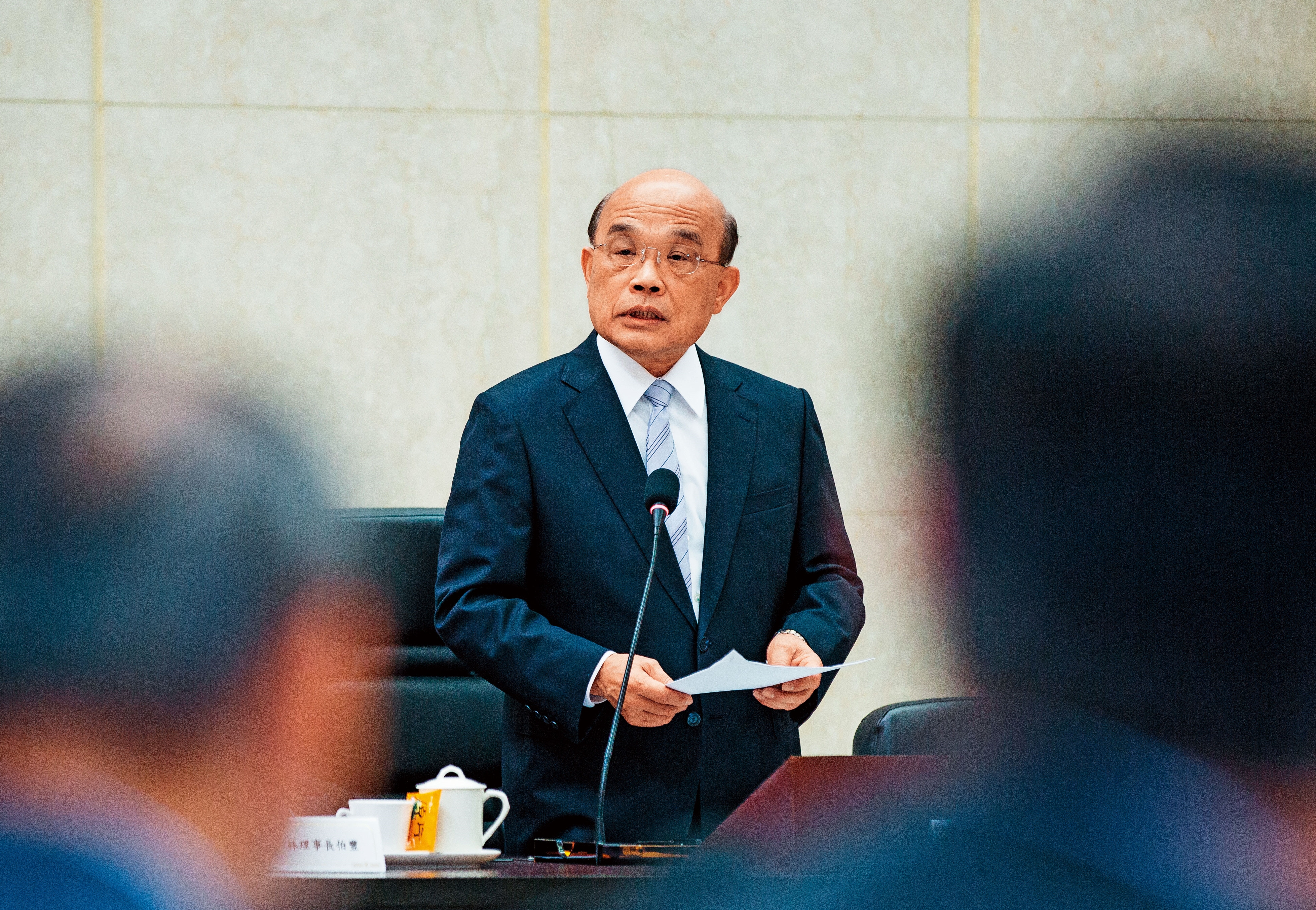 行政院長蘇貞昌8月22日宣布，由中央印製廠負責新式身分證標案。