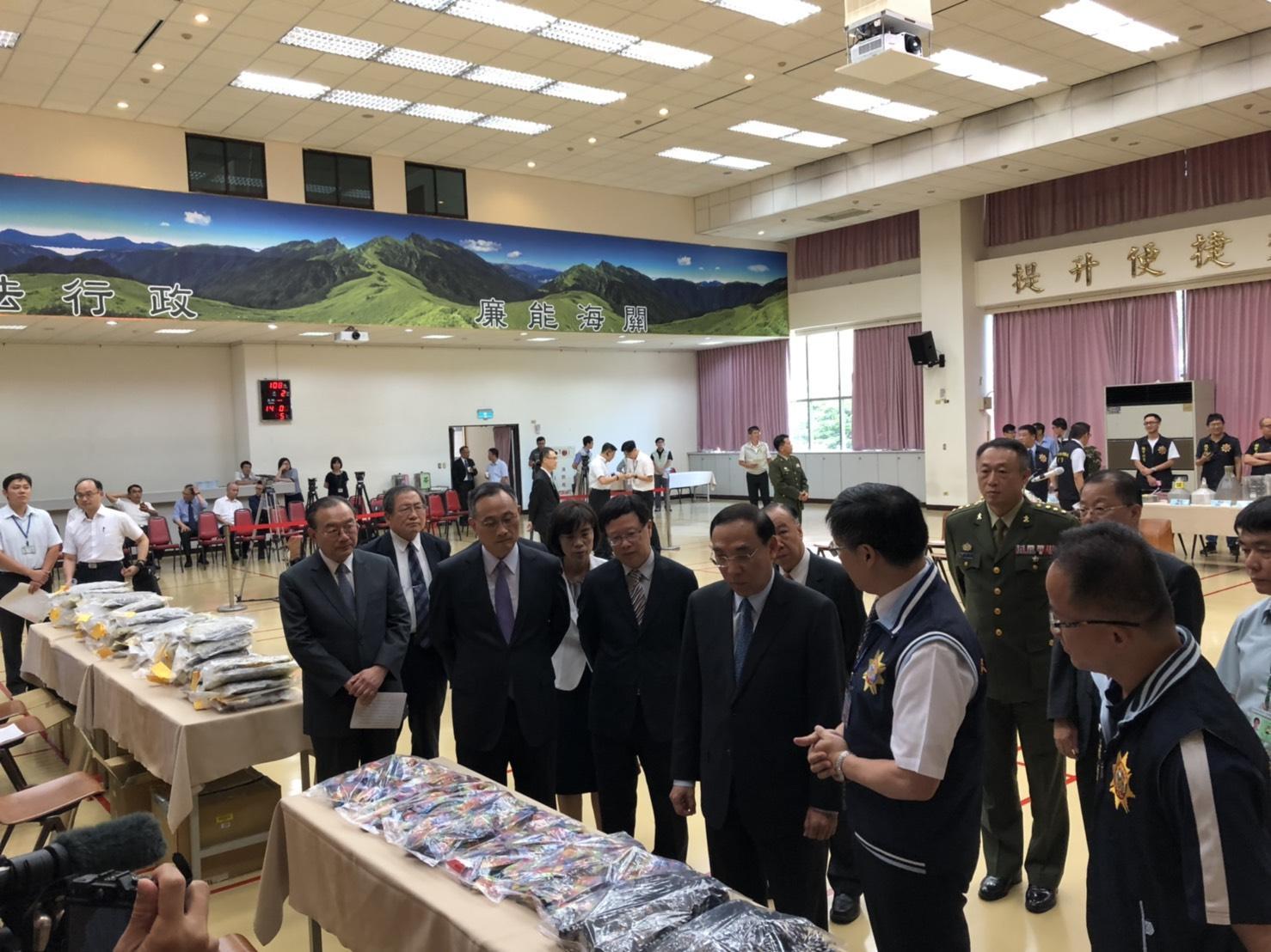 法務部結合關務署、警政署等單位進行安居緝毒專案,今(2日)召開記者會展現成效。(翻攝畫面)