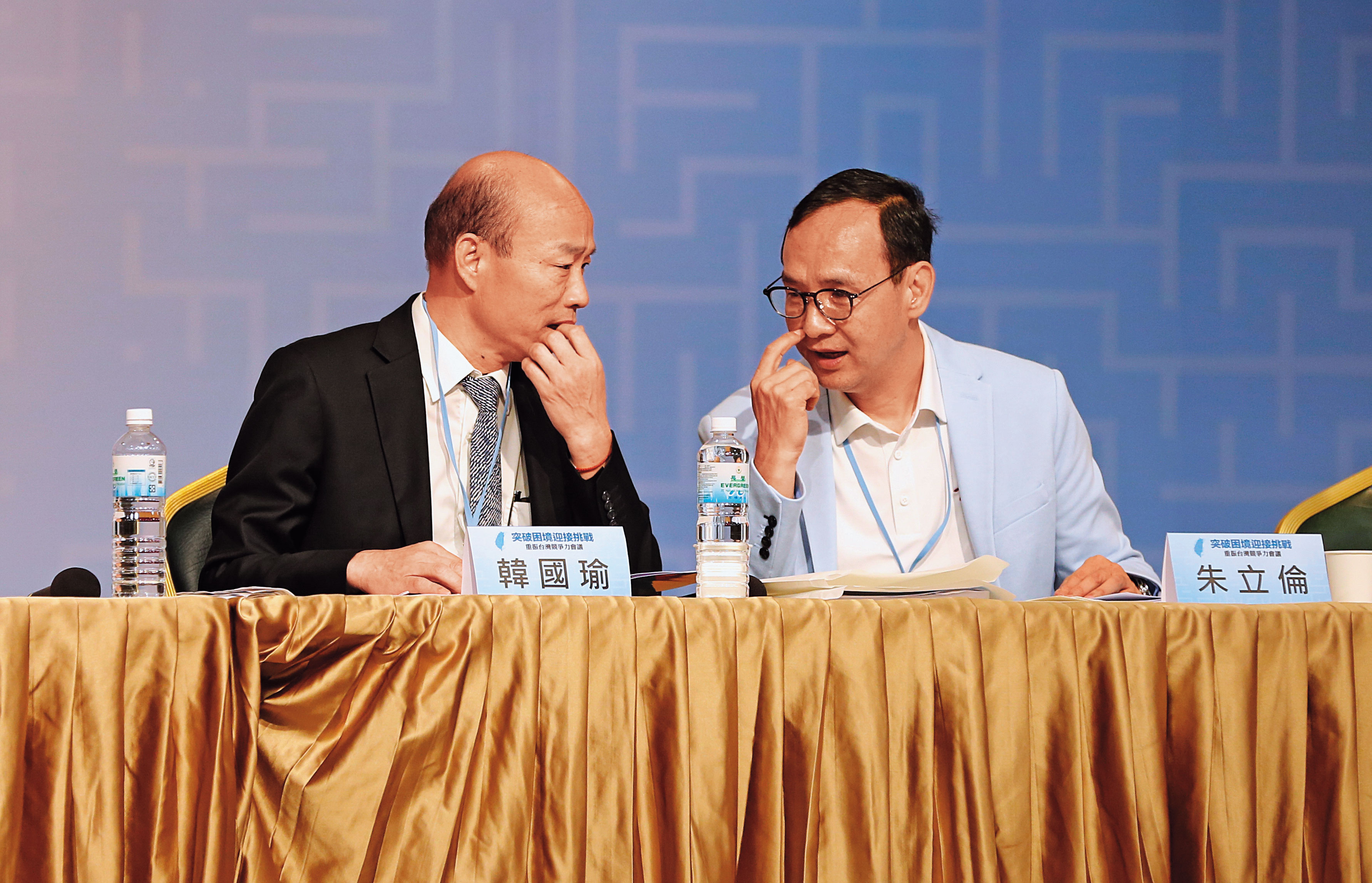 國民黨內評估，韓朱配是現階段黨內最強勝選組合，有望在三腳督競逐的困境中突破重圍。