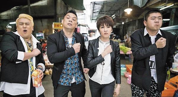 曾沛慈（右2）因《終極》系列的雷婷一角，擴大了粉絲群。（翻攝自網路）