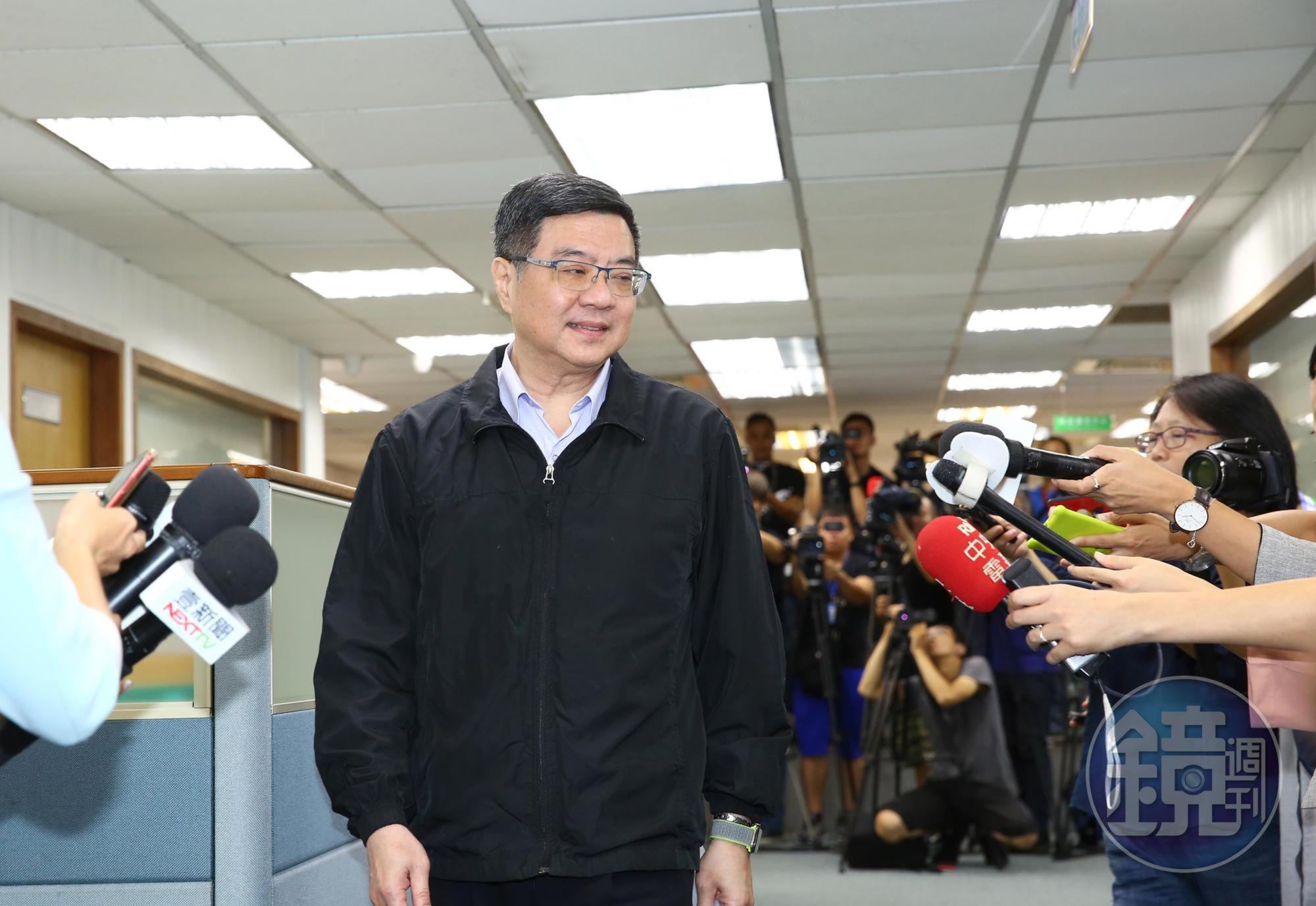 民進黨今通過徵召新一波立委候選人名單,圖為黨主席卓榮泰。