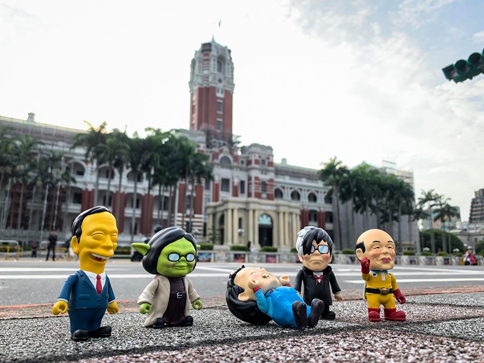 台灣熱 Taiwan Hot 首波推出 5 隻公仔。（Too Cheap Art 提供）