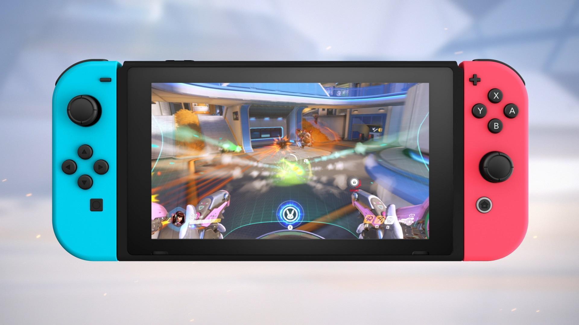 Switch可以手持遊玩，針對主機特性，遊戲也內建了體感操作的方式。（暴雪娛樂提供）