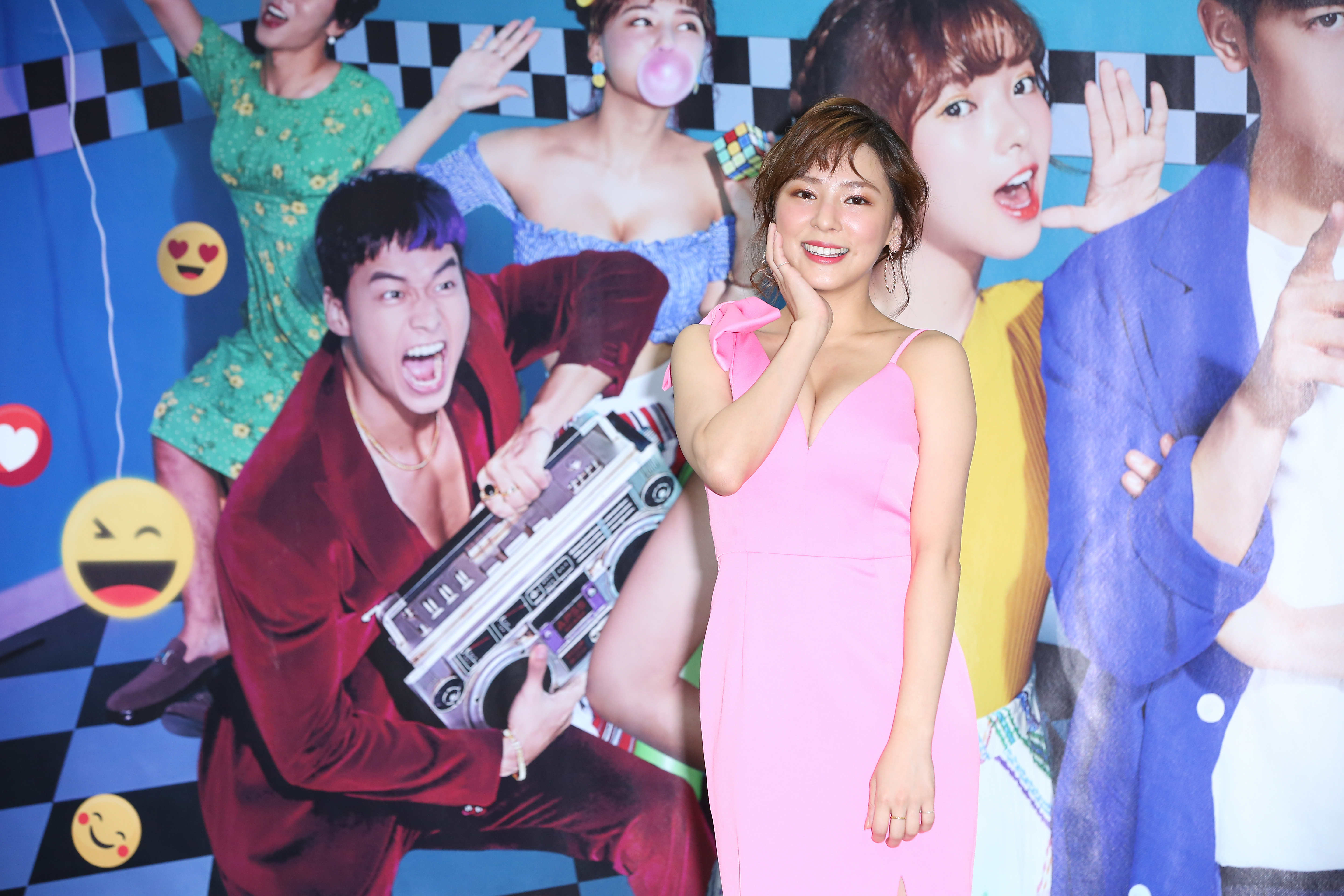 熊熊炸乳出席記者會,預告劇中還有精彩鏡頭。