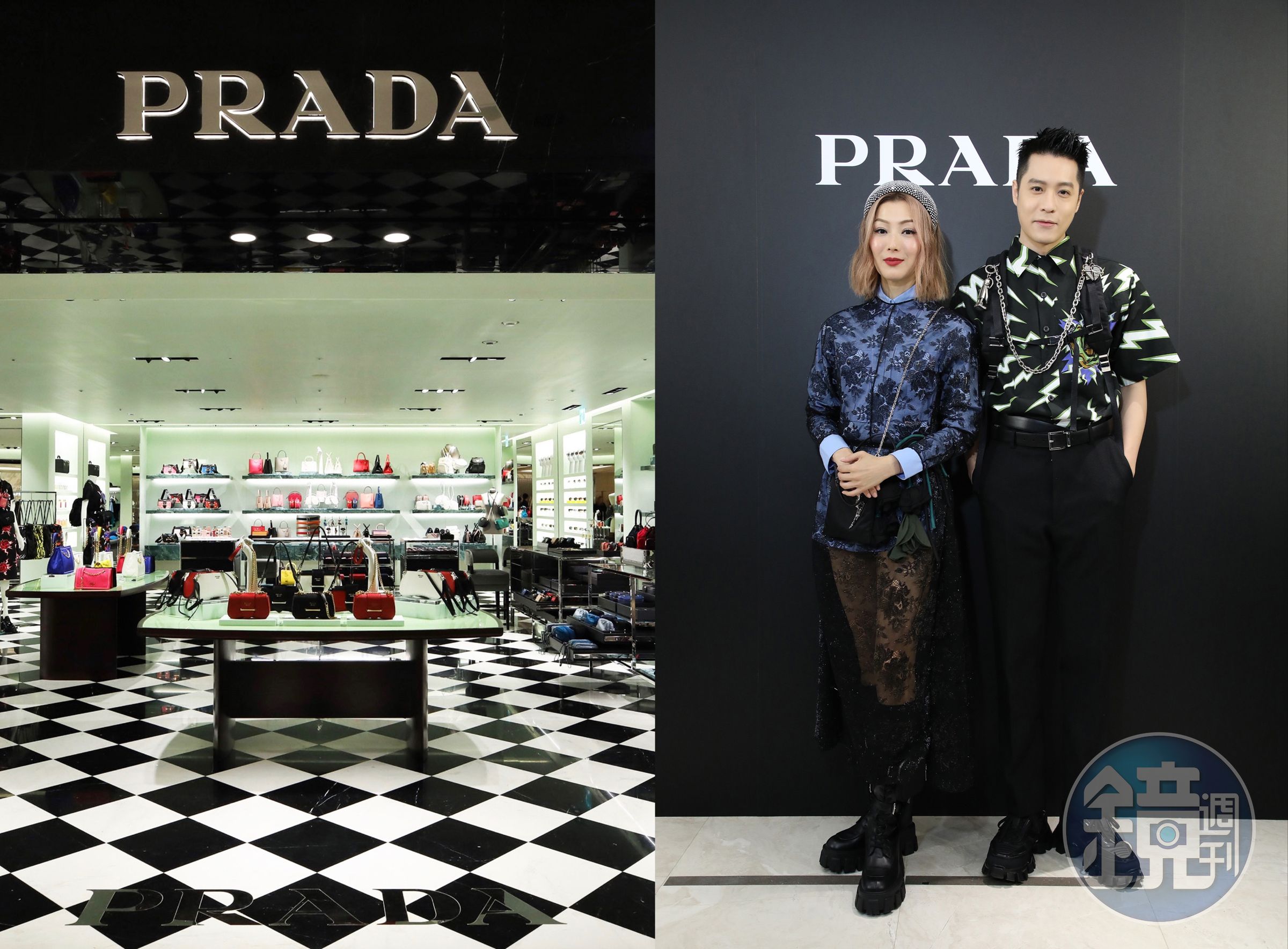 PRADA今日在高雄漢神百貨舉辦旗艦店開幕活動，請來眾多藝人加持。（PRADA提供）