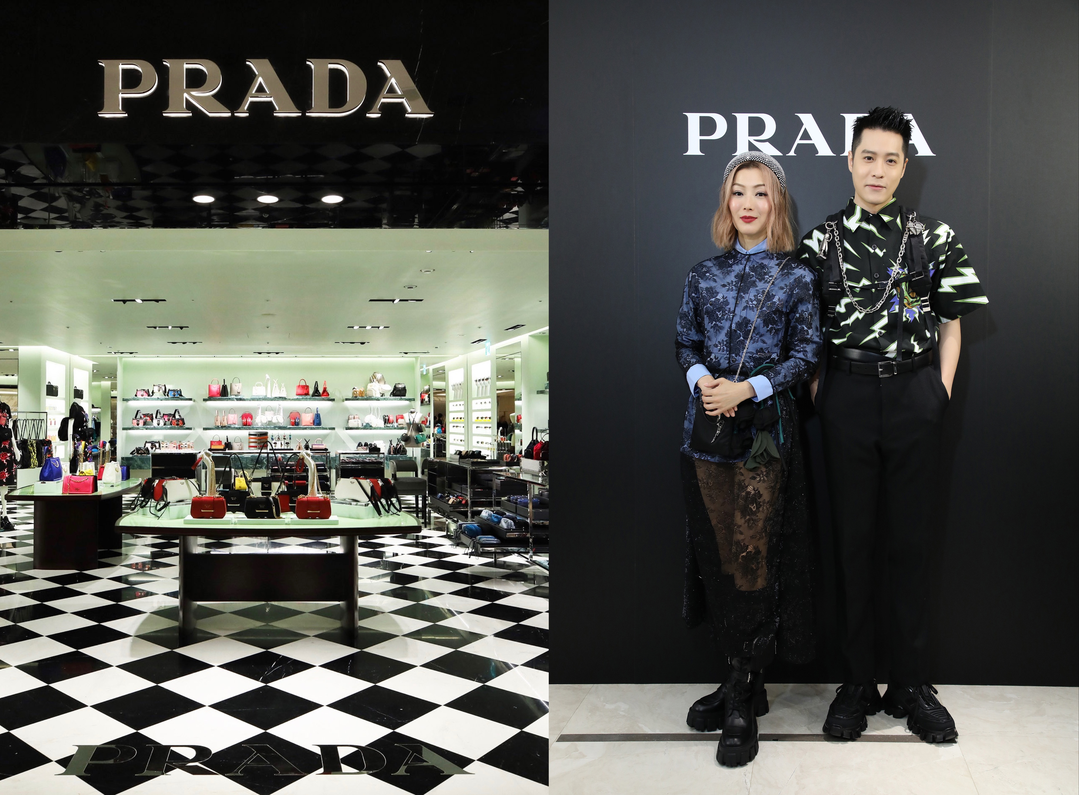 PRADA今日在高雄漢神百貨舉辦旗艦店開幕活動，請來眾多藝人加持。（PRADA提供）