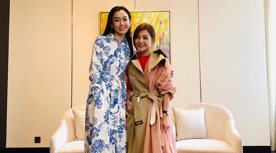 梁靜茹（右）昨日認了簽字離婚，但先前好姐妹范瑋琪（左）先前以「有聽說」，而遭網友砲轟唱衰好友。（翻攝梁靜茹Instagram）