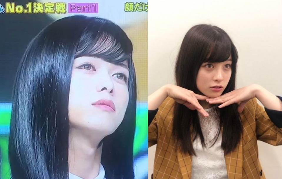 日本千年一遇美少女橋本環奈竟被完美複製，而且還是個男的。（左翻攝自泉克里斯IG，右翻攝自橋本環奈推特）