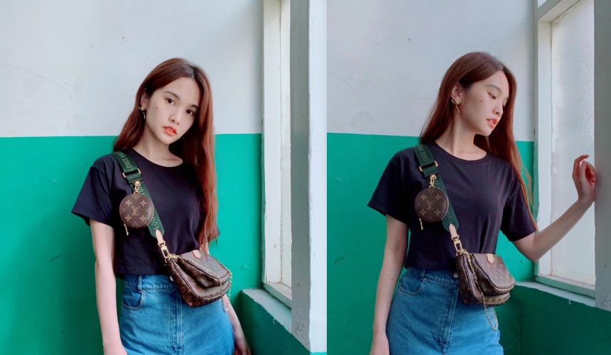 楊丞琳早在一週前即已在個人IG上po出背著LV新包款的照片。(路易威登提供)