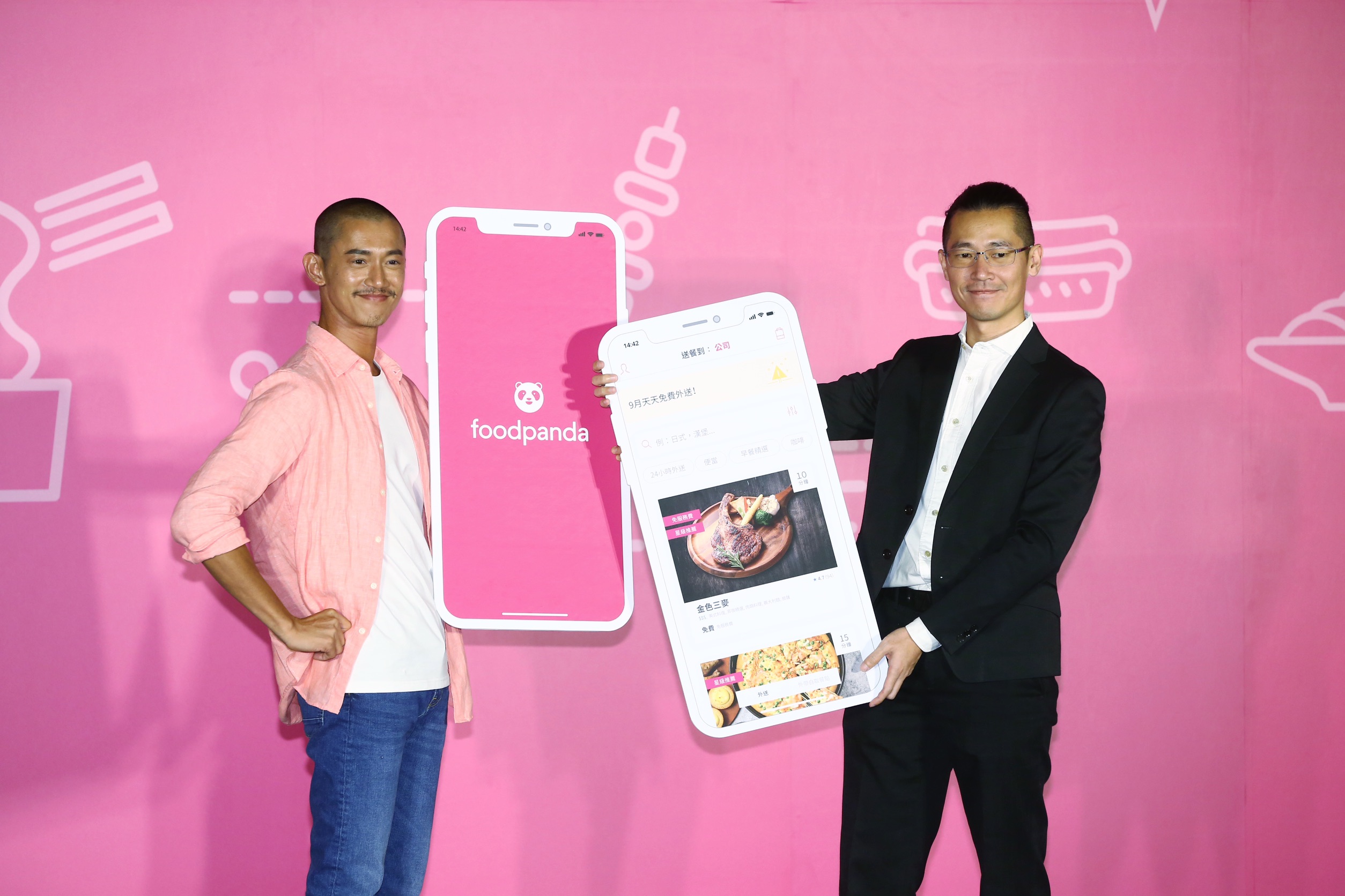 美食外送服務平台foodpanda找來金鐘影帝吳慷仁擔任品牌年度代言人。