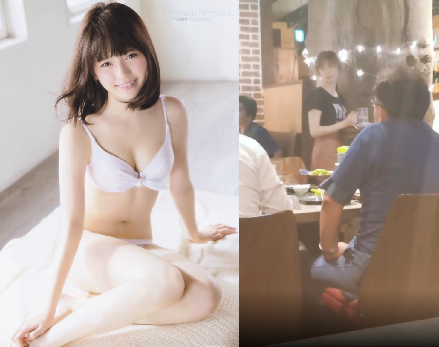 前AKB48成員島崎遙香被目擊在燒烤店當服務生。（網路圖片）