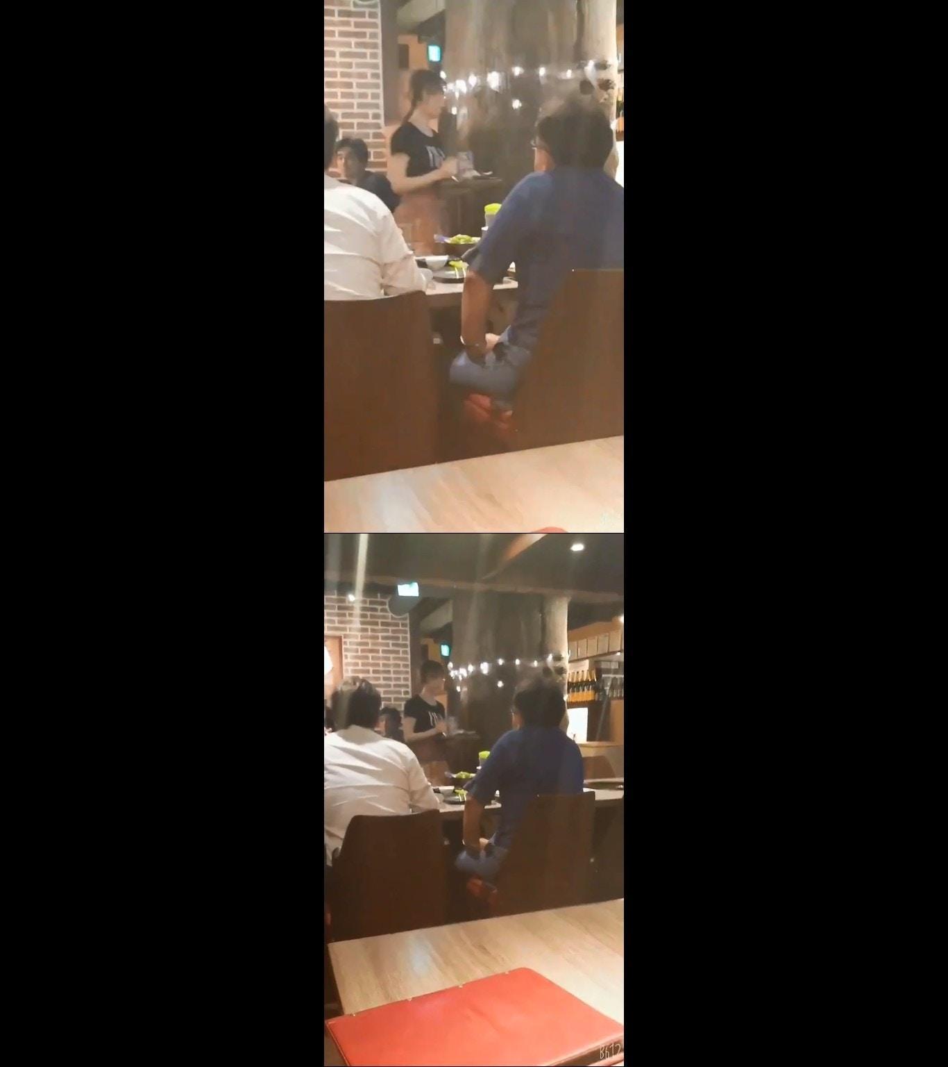 島崎遙香在燒烤店為客人點單、送菜，跟一般服務生沒差別。（網路圖片）