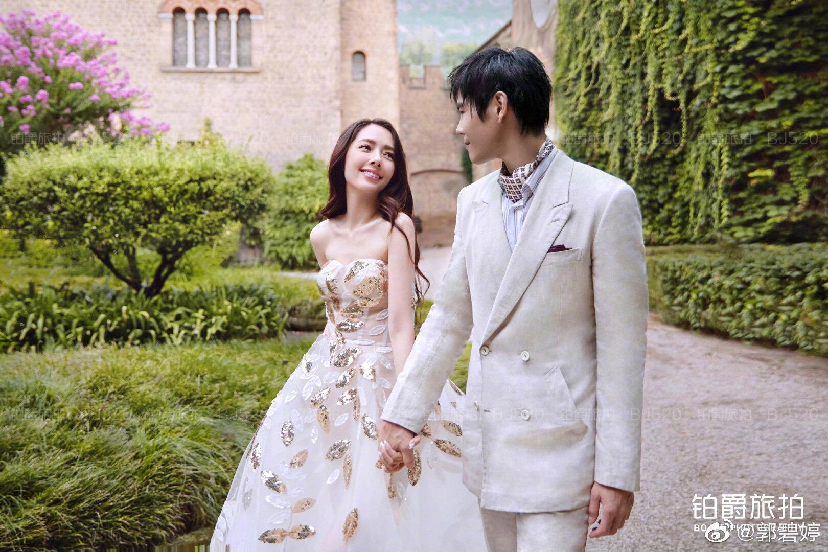 郭碧婷正式宣布與向佐結婚的好消息。（摘自郭碧婷微博）