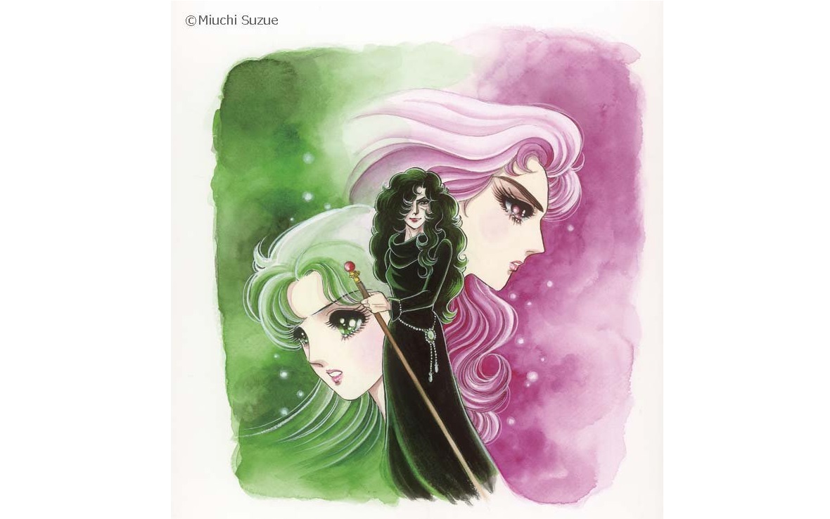 《玻璃假面》40 周年畫展主視覺圖。（Twitter@40garakameten）