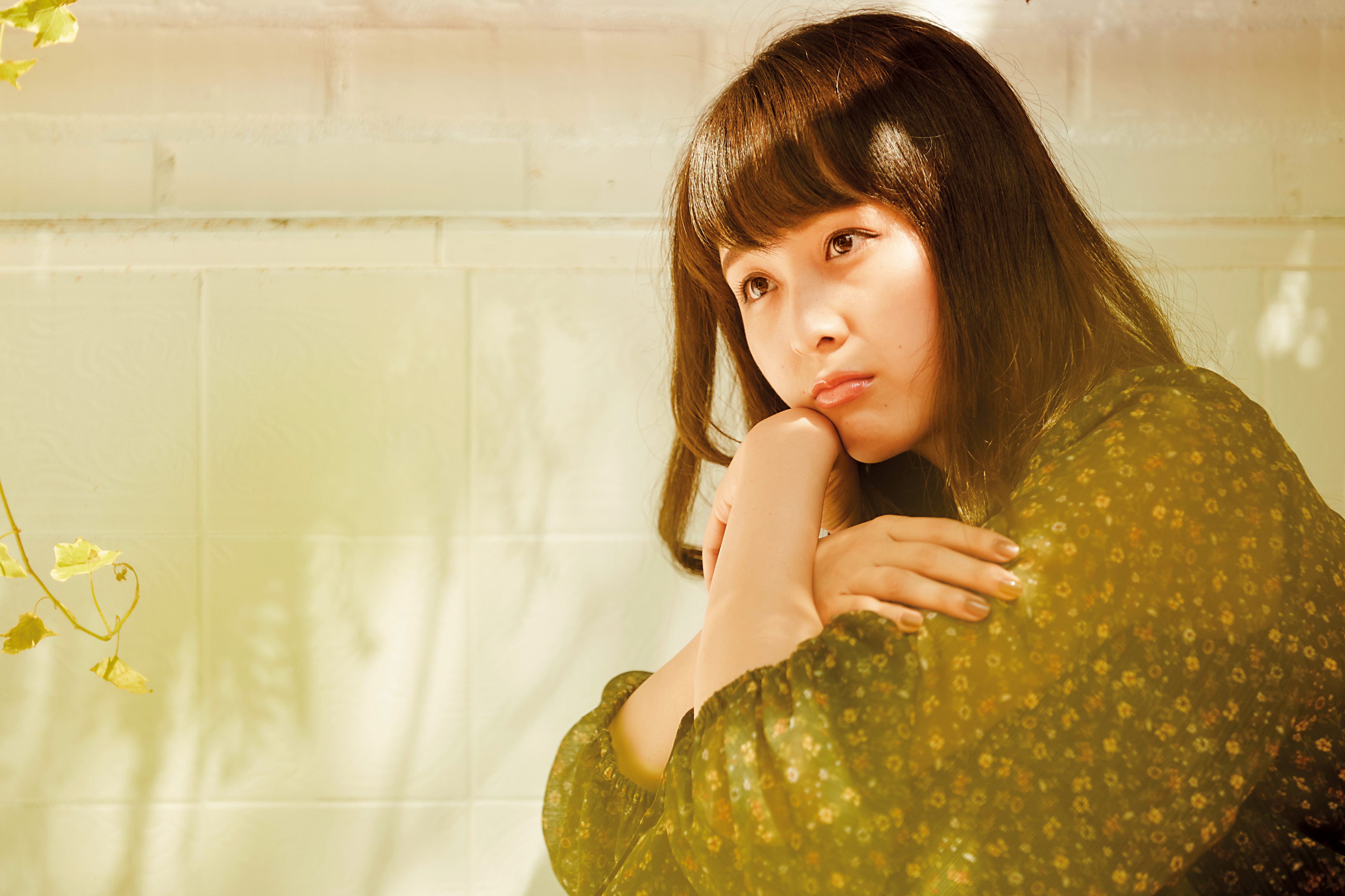 台日混血的于苗安模樣清秀，頗符合櫻花妹的氣質。