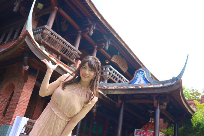 前暗黑女神上原亞衣突然更新在台灣的照片。（翻攝自Mine’S推特）