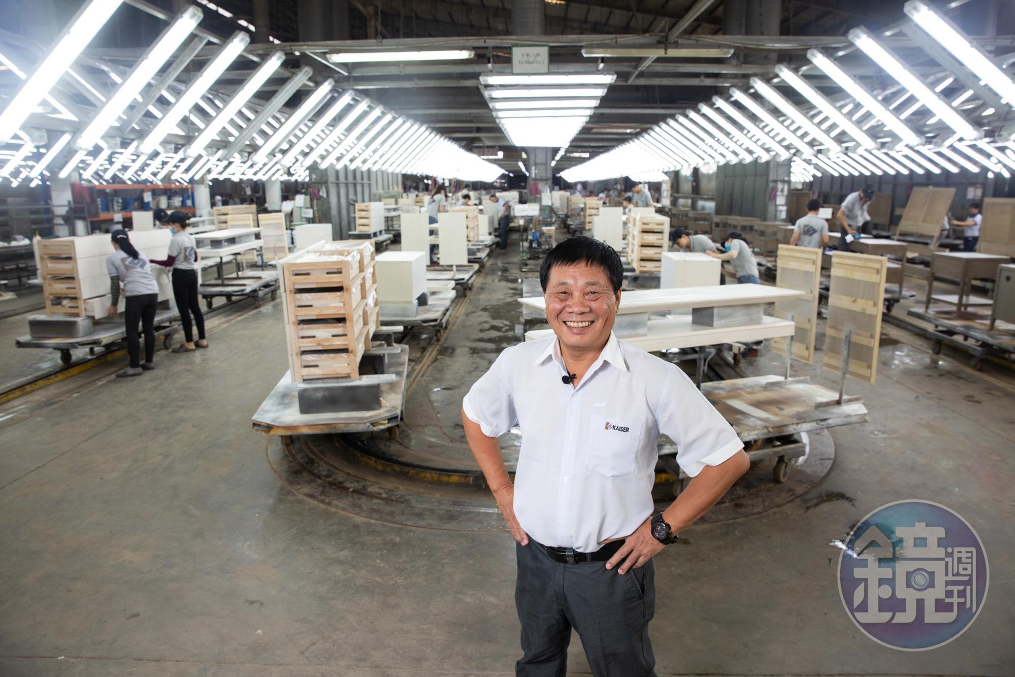 進入越南轉眼15年,掌握高達95%的產品自製率,是羅子文成功的關鍵。