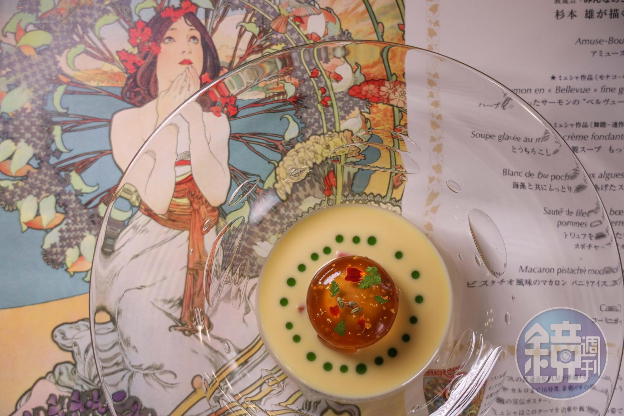 東京帝國飯店是日本西式婚宴及西式自助餐起源地，現在飯店裡擁有多家備受好評的餐廳，圖為法式料理餐廳「La Brasserie」精美菜色。