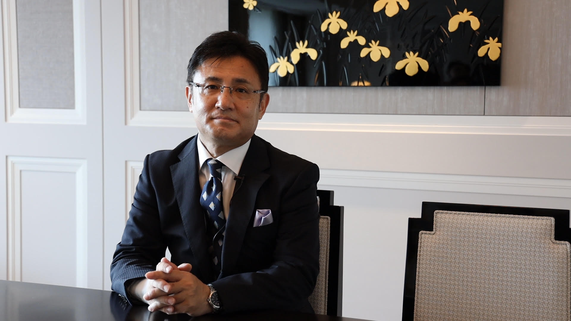 帝國飯店執行董事兼總經理金尾幸生，對帝國飯店的文化歷史和特色如數家珍。