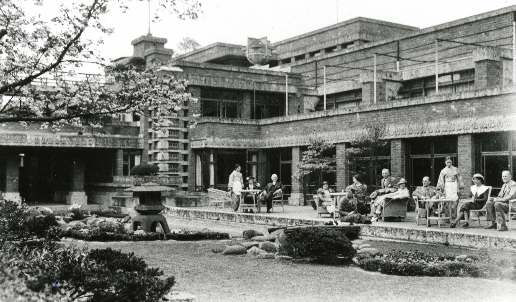帝國飯店第二代建築由美國名建築師法蘭克·洛伊·萊特 (Frank Lloyd Wright)設計,風格結合歐式、南美馬雅文化及日式和風元素,經典大器。(帝國飯店提供)