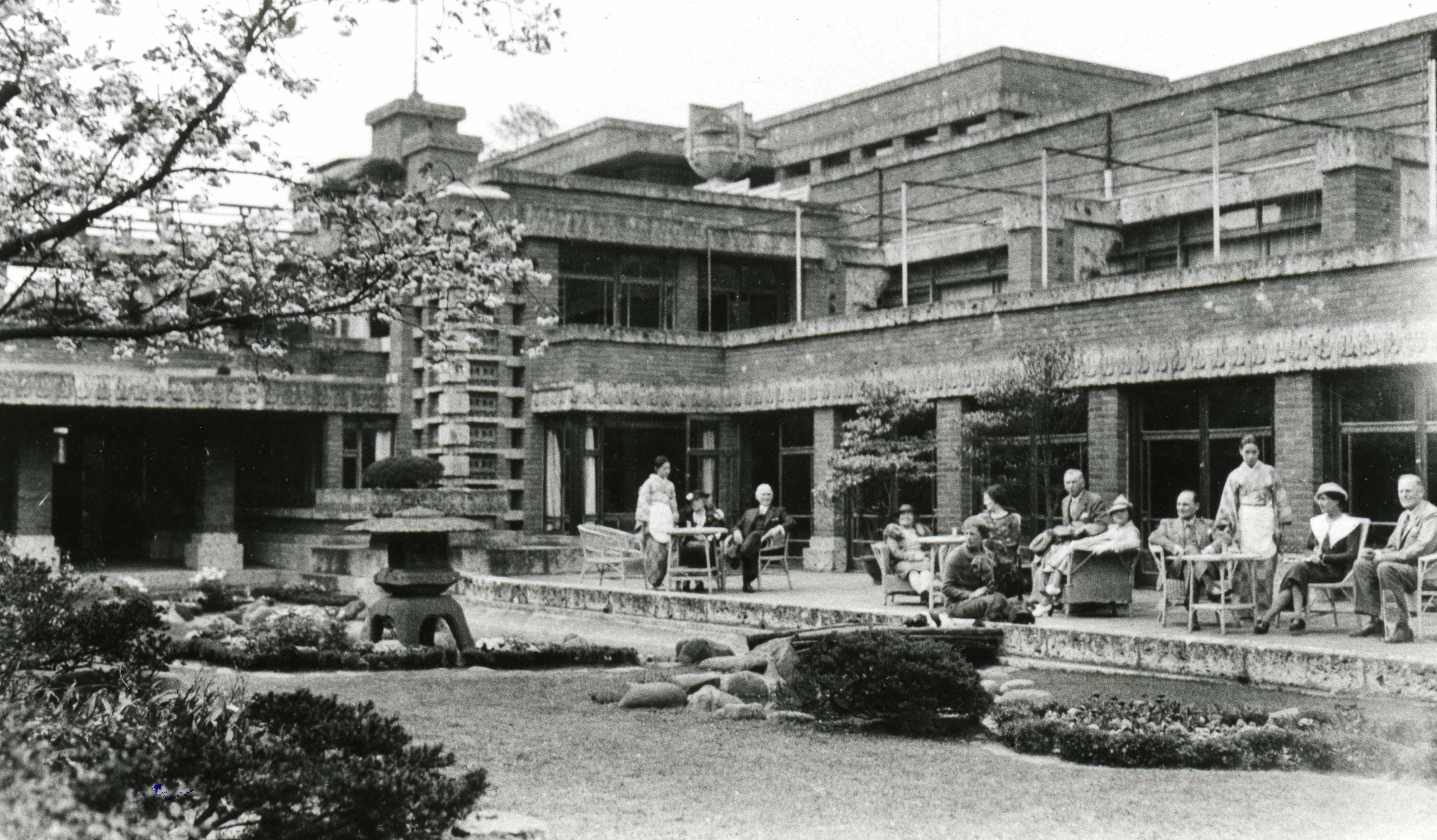 帝國飯店第二代建築由美國名建築師法蘭克·洛伊·萊特 （Frank Lloyd Wright）設計，風格結合歐式、南美馬雅文化及日式和風元素，經典大器。（帝國飯店提供）