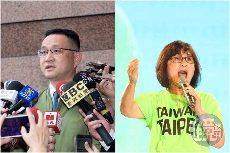 民進黨本週三(18日)中執會將進行最後一波立委選區提名作業,台北市第8選區將徵召北市議員阮昭雄(左),雲林縣第1選區將徵召蘇治芬(右)參選。(本刊資料照)