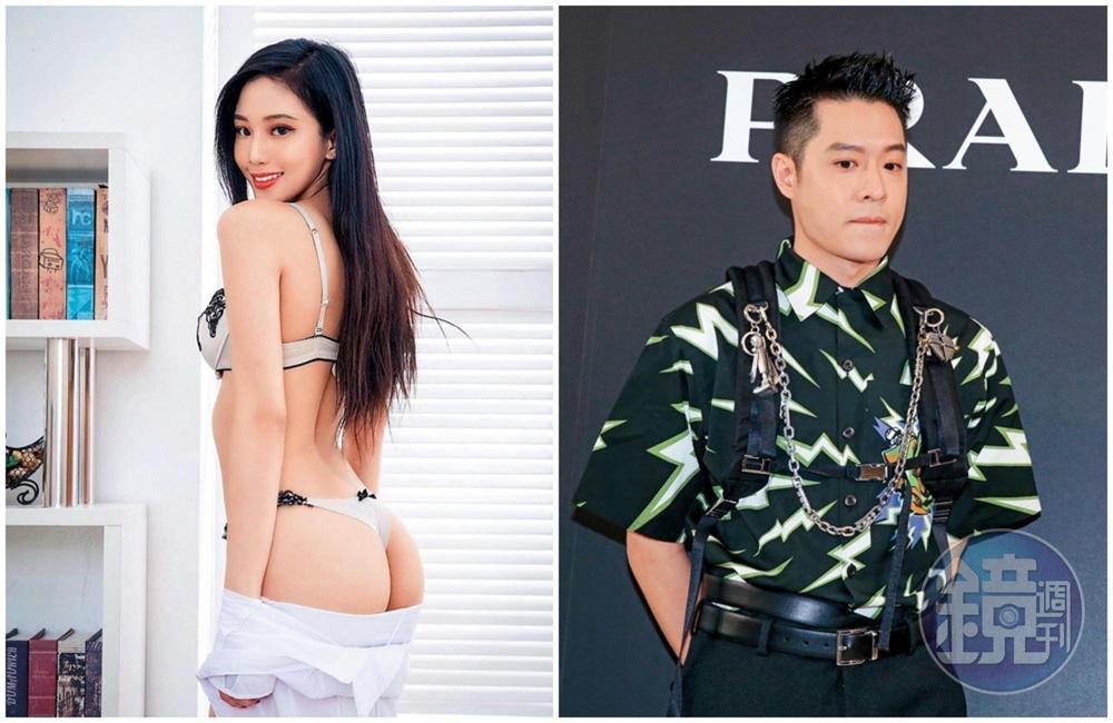 女模Jessie Tsai常在社交通訊軟體上傳性感照,也常分享自己的美臀。(左圖翻攝自Jessie Tsai IG)