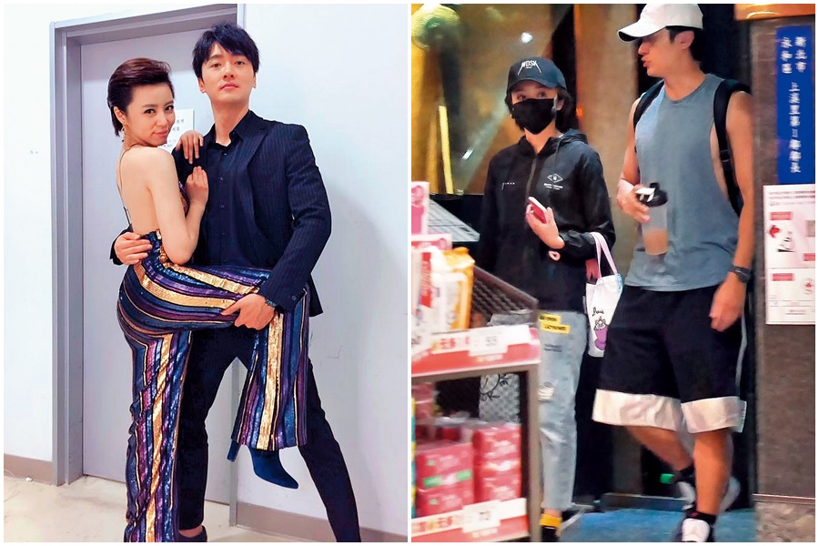 本刊披露王瞳（左圖左）跟馬俊麟（左圖右）藕斷絲連之後，各式爆料盡出，比如他們同試婚紗，還有健身時彼此摸來摸去，電視台為了斬斷孽緣，也怕馬俊麟的正宮崩潰，於是決定不讓他們再度同戲。（翻攝自王瞳臉書）