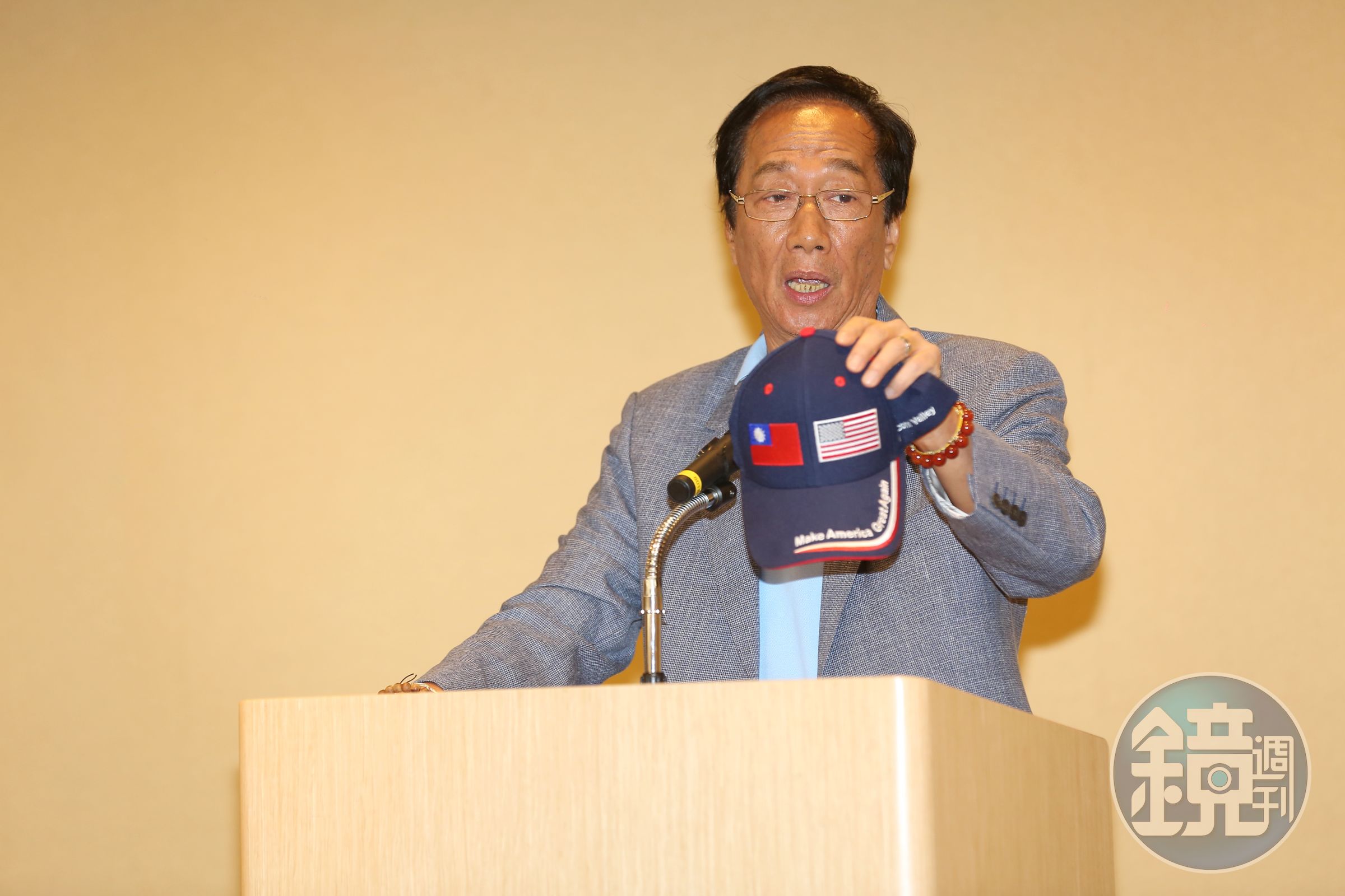 郭台銘昨（16日）晚間宣布不參與2020年總統大選，讓國民黨鬆了一口氣。（本刊資料照）