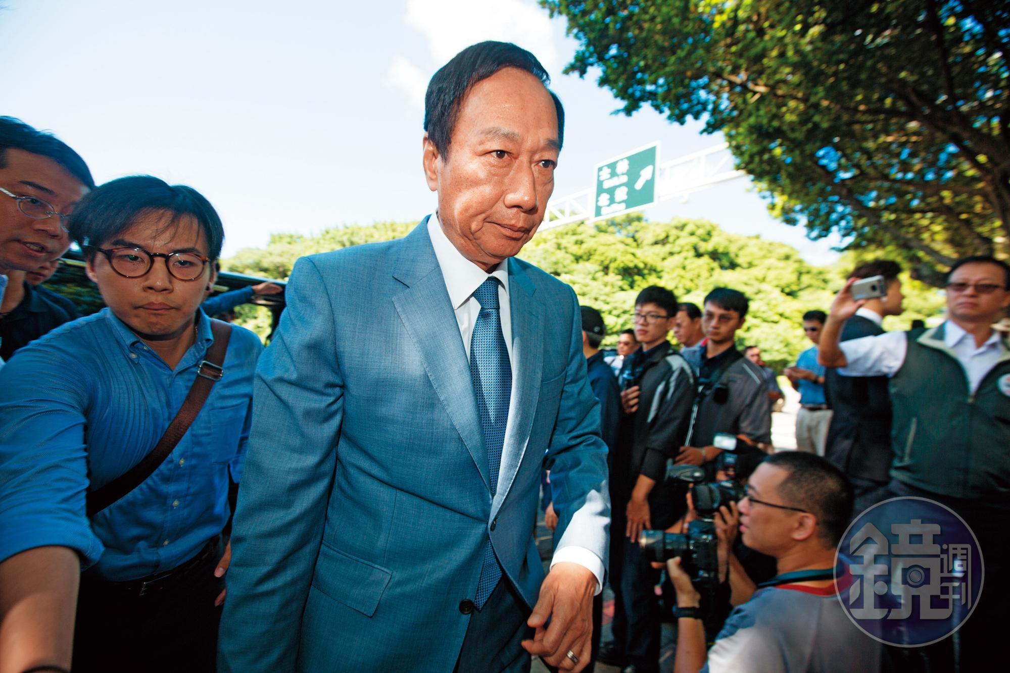 郭台銘在中秋前發布退黨聲明，痛罵國民黨。