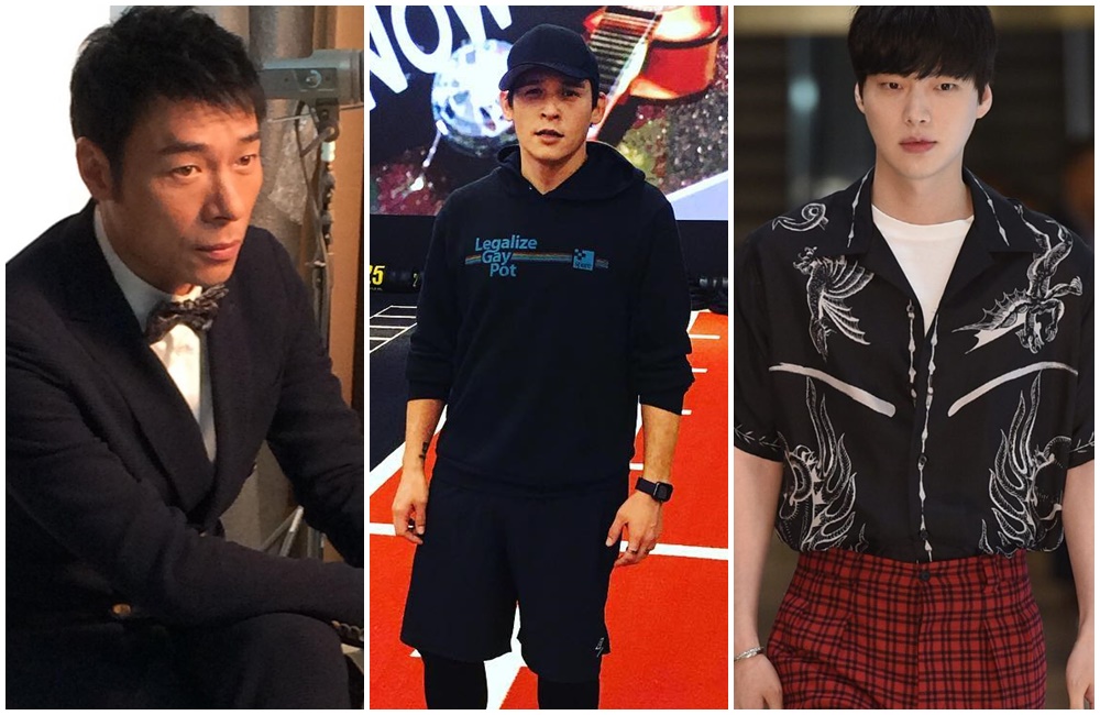 許志安、倪安東和安宰賢（從左至右）婚姻都遇危機。（翻攝許志安、倪安東臉書、安宰賢IG）