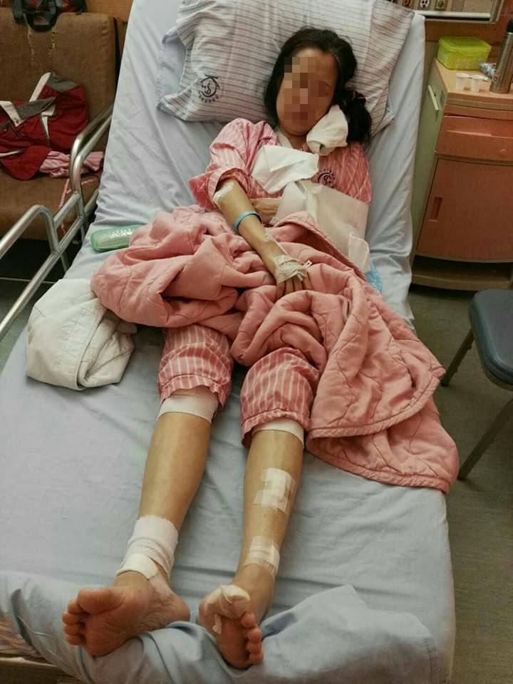 楊女在臉書發長文討拍，最後打哀情牌要陳菊原諒她。（翻攝楊女臉書）