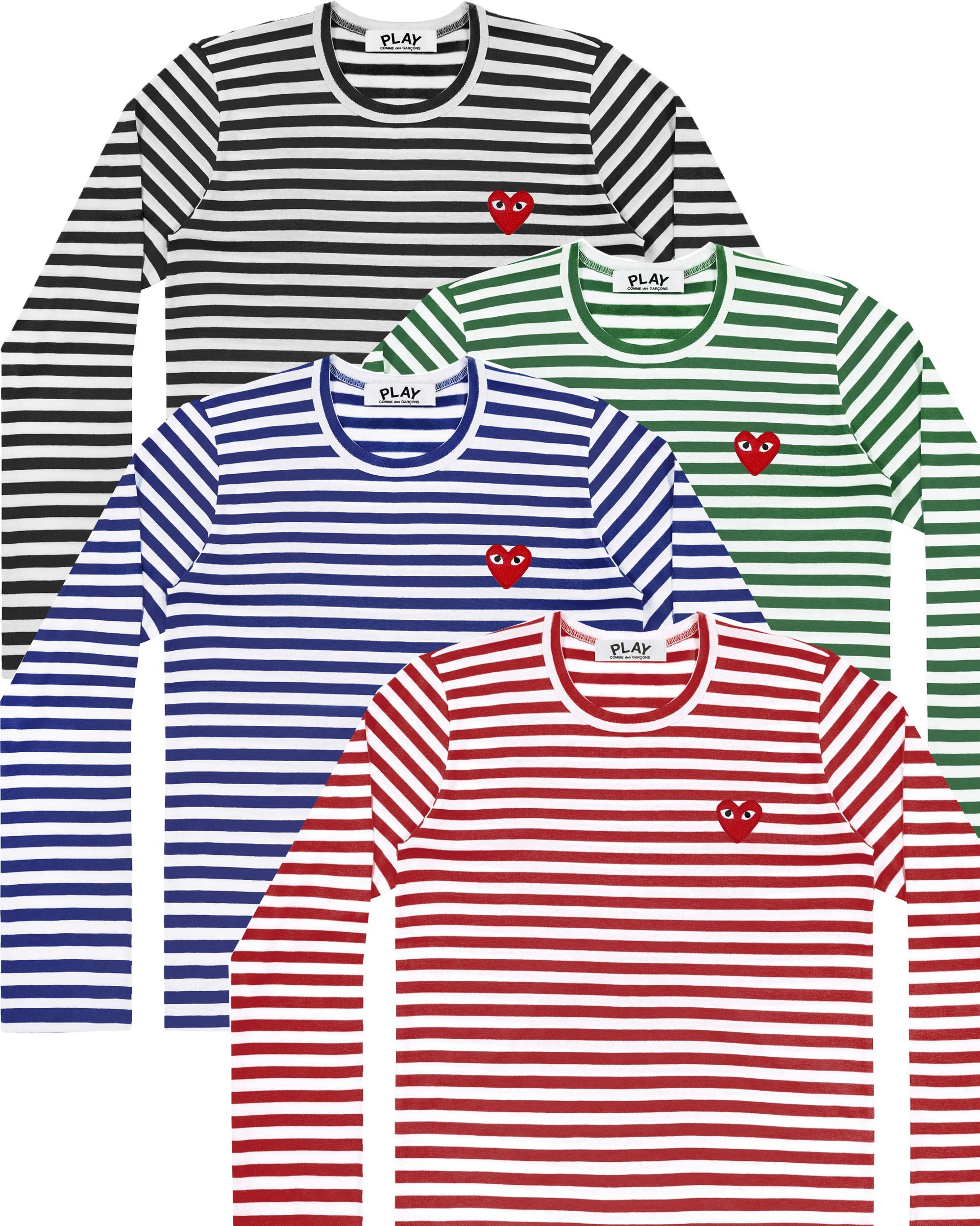 團團微風南山限定COMME DES GARÇONS PLAY系列T恤，價格店洽。（團團提供）